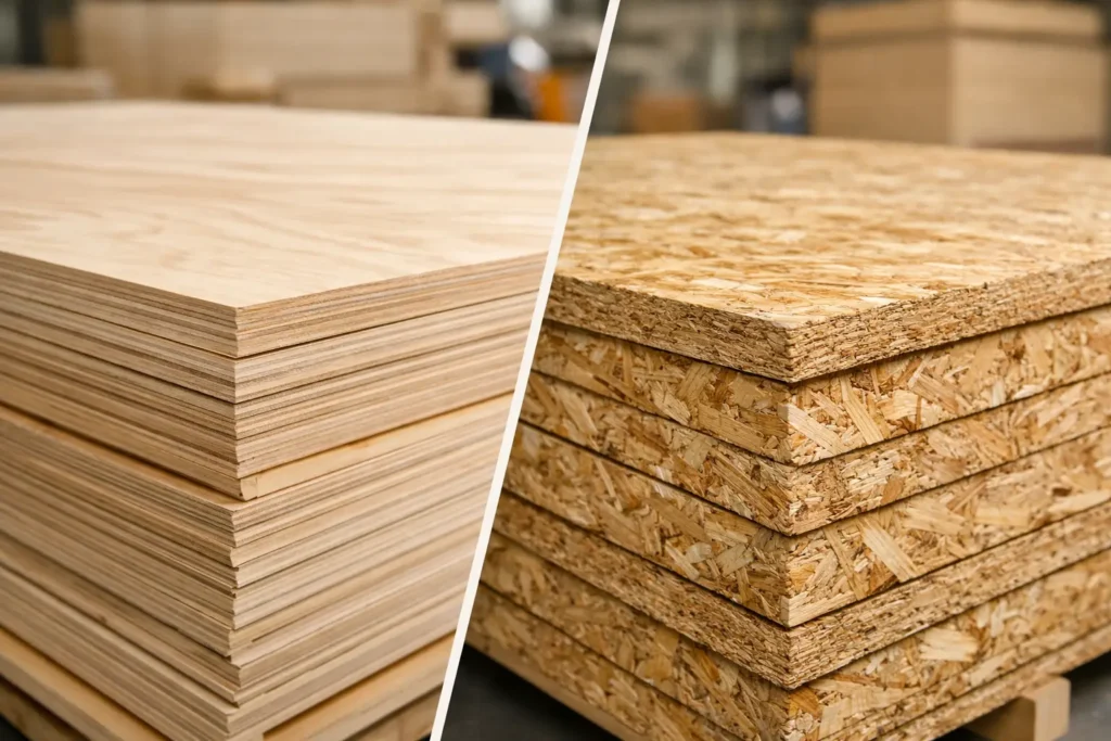 Compensado comum versus OSB estrutural: qual usar?